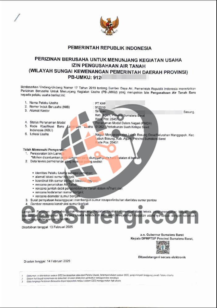 Dokumen SIPA Perkebunan Sawit